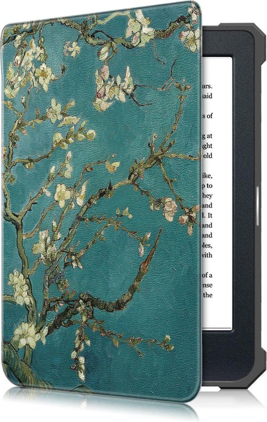 Achaté Kobo Nia Cover - Avec fermeture magnétique et fonction veille automatique - Origami - Almond Blossom by Gogh - Limited Edition - High Quality