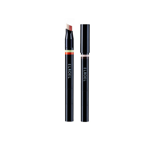 Blanc Double Shadow Stick Elroel – Ombre à Paupières 2 en 1 Longue Durée 48h – Teinte Blue Lemon-Peach
