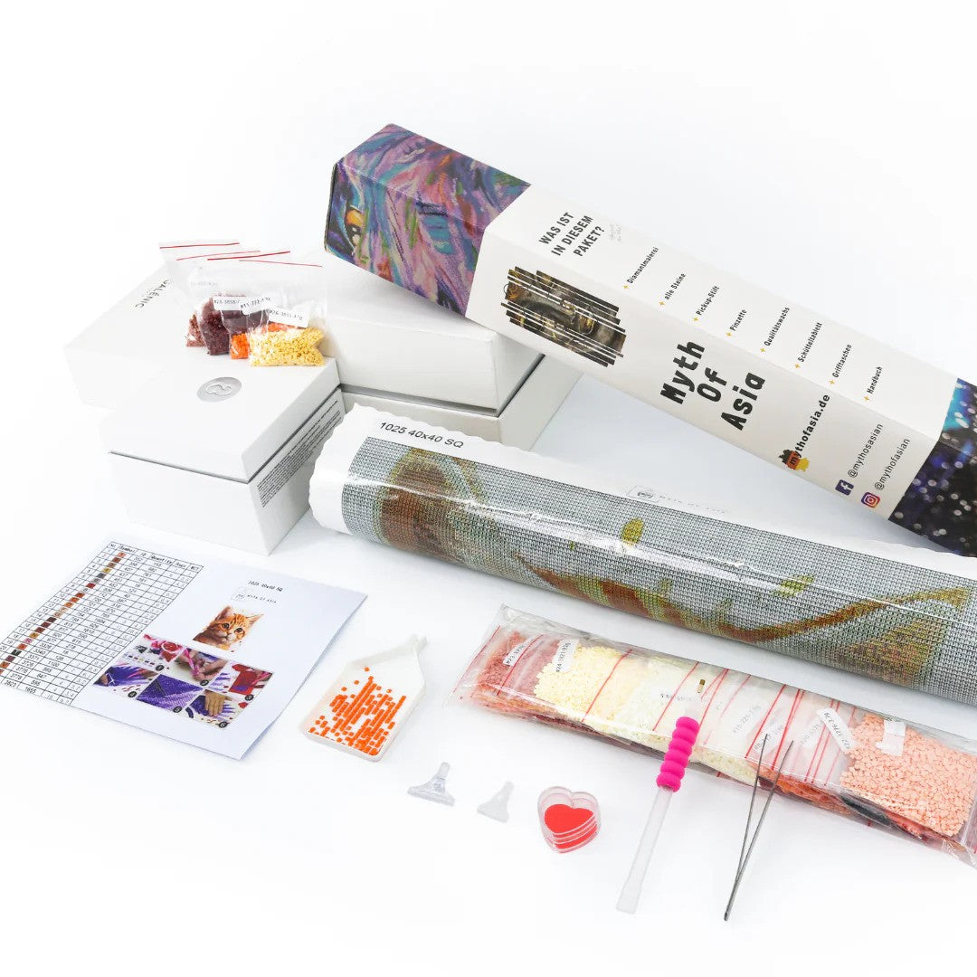 PaintingsCart - Le vieux bus rouge - 30x40 cm