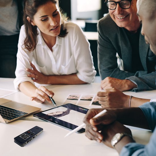 Auronic Enregistreur vocal numérique - Dictaphone - Stockage 8GB - Réduction de bruit - Rechargeable par USB - Ecoute clandestine - Noir