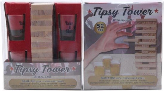 Tipsy Tower - Jeu à boire - Mini tour à boissons