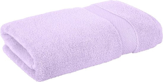 Vitality Pur - Serviettes Collection Sofia - Ensemble de serviettes de bain 70x140 - 100% Coton - Lilas - 2 pièces