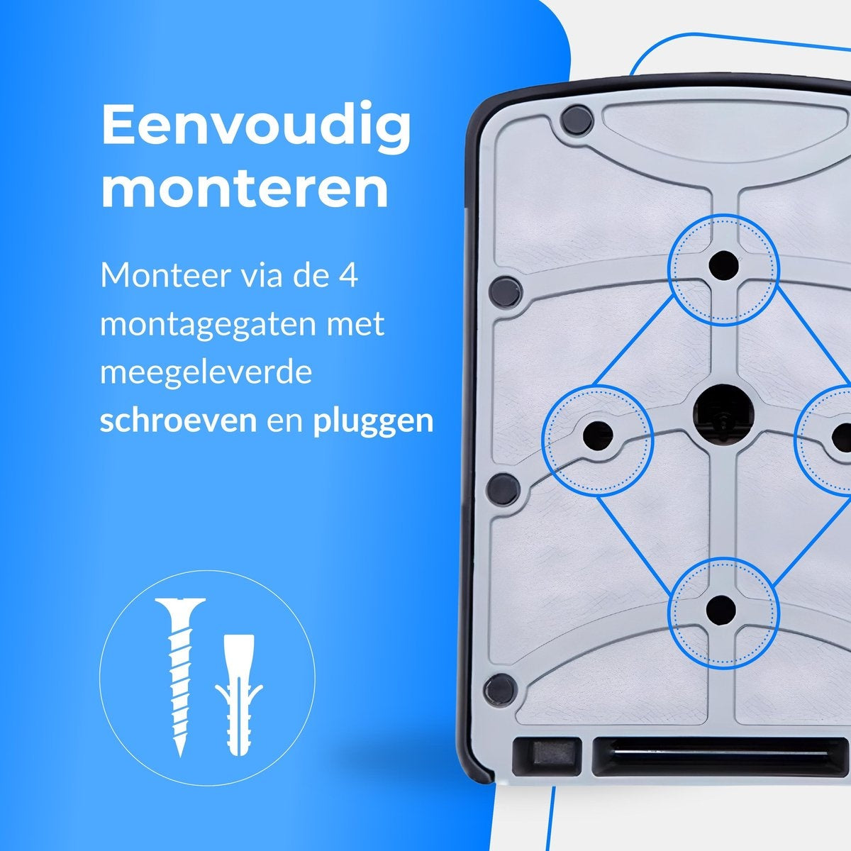 PuroTech Coffre à clés avec code - Pour intérieur et extérieur - Serrure à chiffres - Armoire à clés - Soins à domicile - Kit de montage inclus - Étanche et inoxydable - Armoire à clés