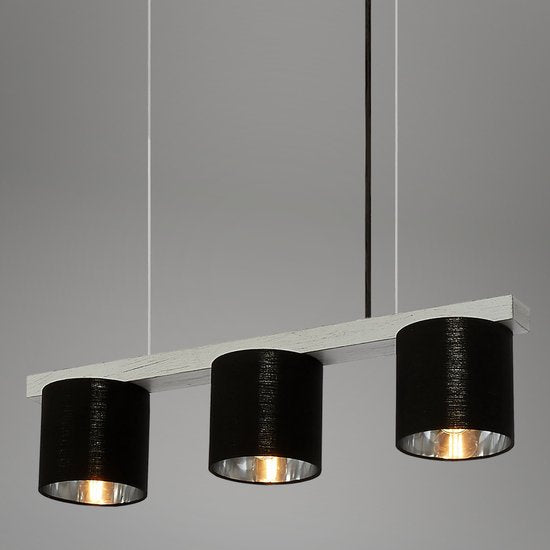 BRILONER - Lampe suspendue - 136 CM - Excl. 3X E14 - Antique Silver