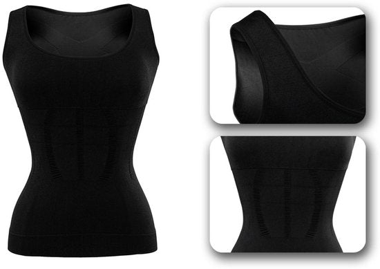 Milanoro - Maillot de corps correcteur de silhouette pour femmes - Noir - L