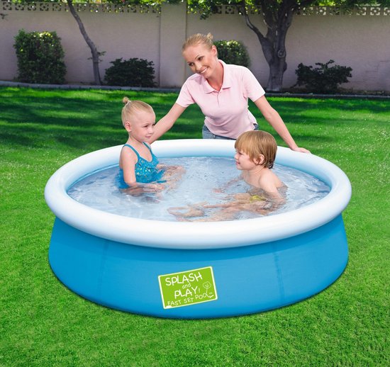 Splash And Play Piscine Gonflable pour Enfants - Ronde - 152 cm - 477 Litres - PVC - Pour Jardin