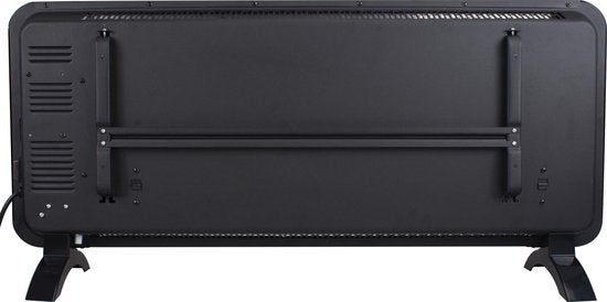 FlinQ Smart Panel Heater with WiFi - Chauffage électrique - Panneau chauffant - Chauffage électrique - Convecteur - Chauffage portable - 2000W - Noir