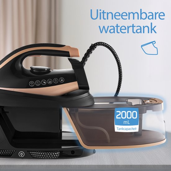 VAIVE PowerStation Boost 3100 Fer à vapeur avec générateur de vapeur - Fer à repasser - Fers à vapeur - 3100W - Station - Réservoir d'eau 2L