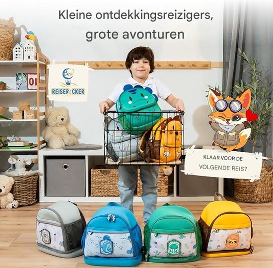 REISERACKER Sac à dos maternelle Animaux sauvages à partir de 1 an comme sac à dos maternelle filles & sac à dos maternelle garçons