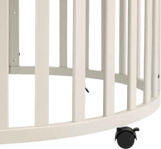 Lit rond Puck - Oatmeal - Matelas inclus