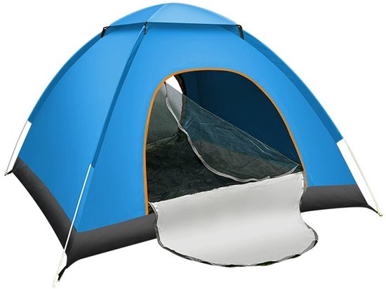VDD - tente pop up - tente pop up 2 personnes - tente - tente pop up 3 personnes - tente pop up imperméable - 200x200x130 - 2 à 3 personnes - bleu