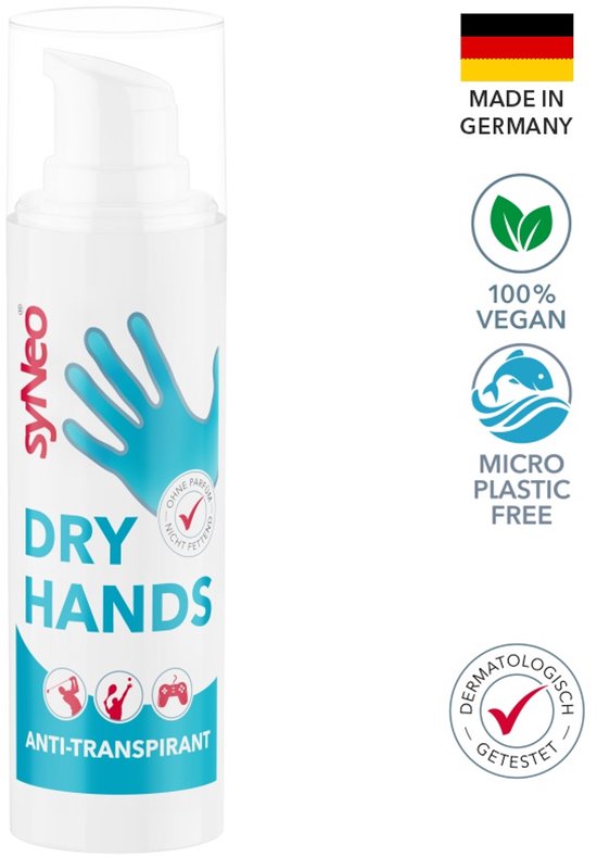 syNeo - Mains sèches - Transpiration des mains - Sport et jeux vidéo - 33 ml