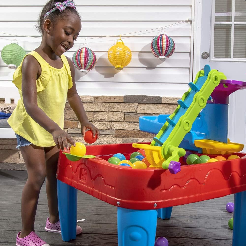Table à eau Step2 Discovery Ball avec balles – Lot de 13 pièces – Jouets aquatiques pour l'intérieur et l'extérieur