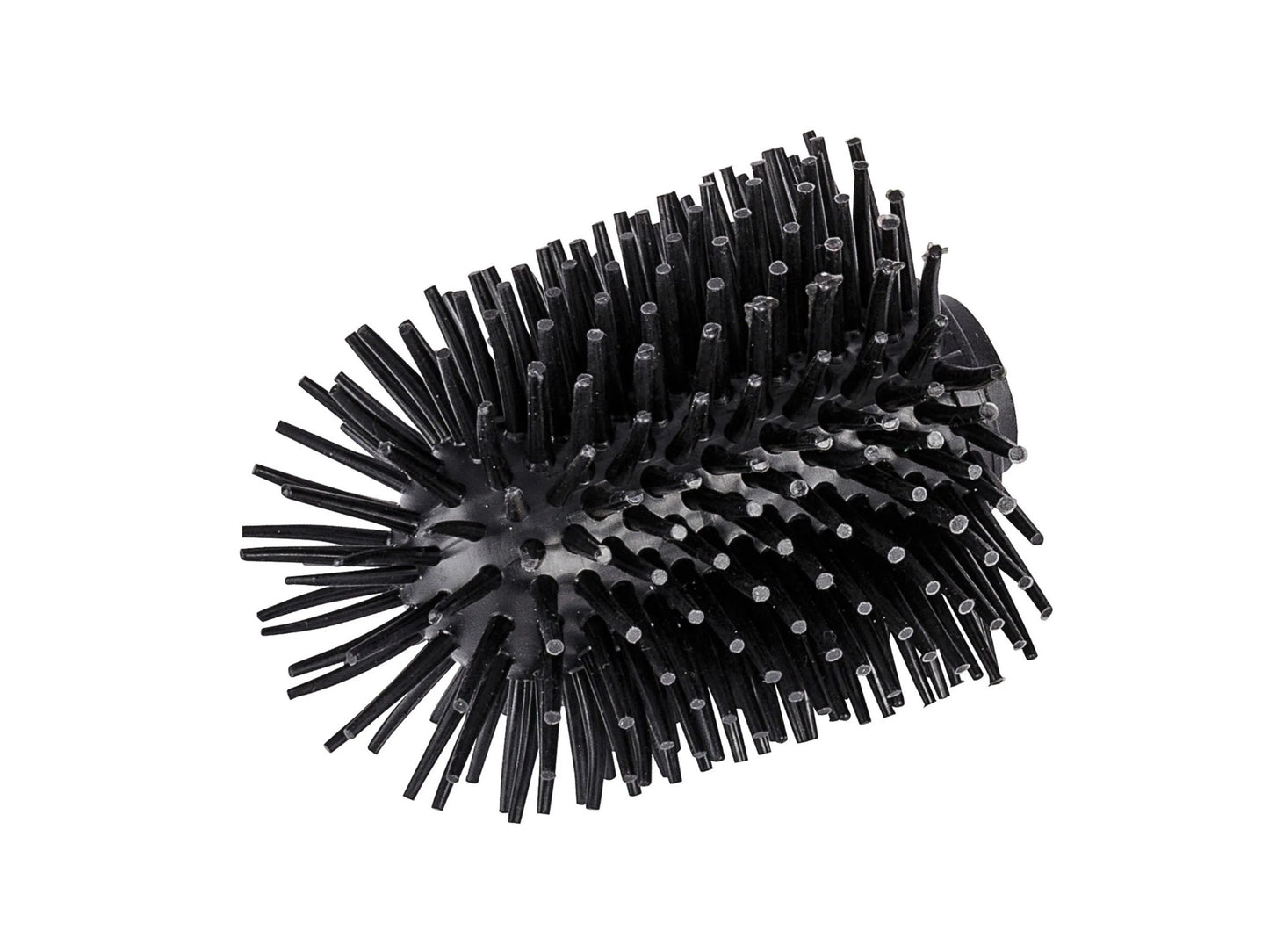 Tête de brosse de toilettes de rechange Wenko en silicone, Ø 8 cm – Noir – Effet antiadhésif