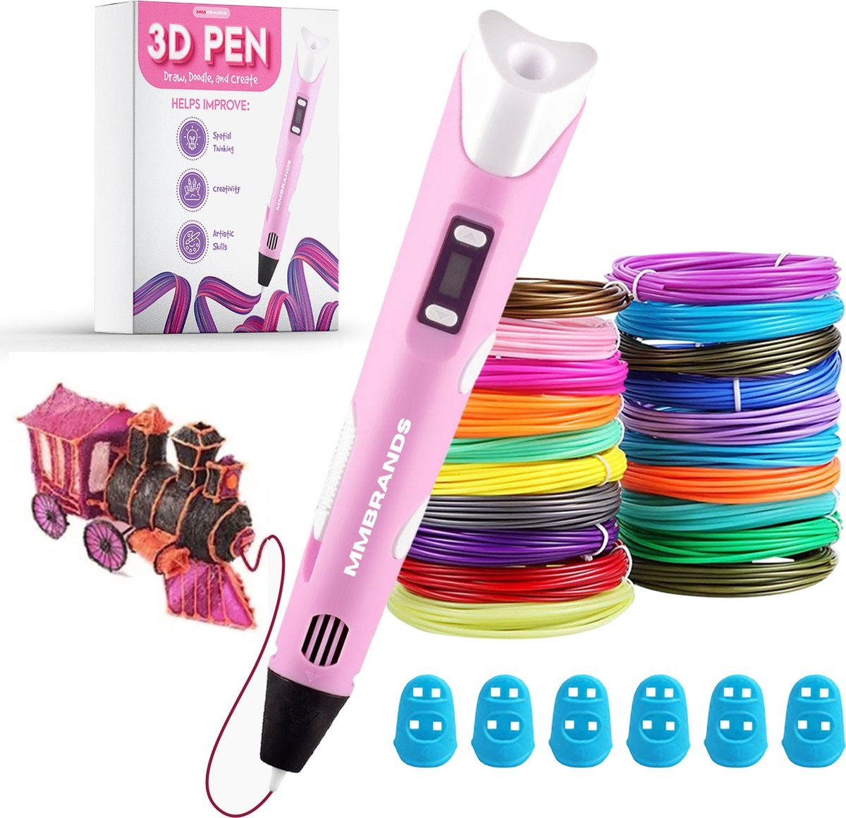 Stylo 3D - MM Brands - Rose