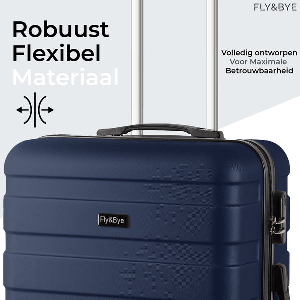 Ensemble de valises en polypropylène, 3 pièces – Résistantes aux chocs – Roulettes doubles à 360° – Serrure à combinaison intégrée