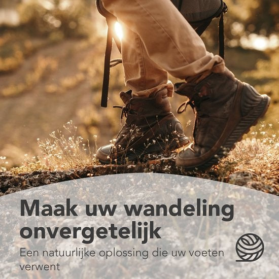 Saaf Antidruk Wol - 100 Gram - Wandel, Hardloop, Fiets Wol voor Voeten - Voetwol - 100% Merino Wol