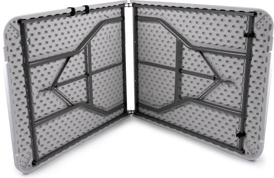 Table de camping pliable en plastique - Merkloos - 180x74x74cm - 6 personnes - Blanc