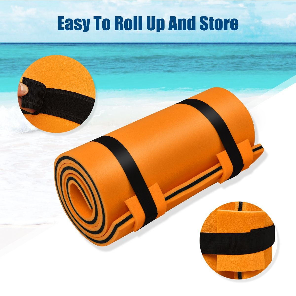 Coast Tapis flottant - Max. 60 kg - 210 x 66 kg - Orange