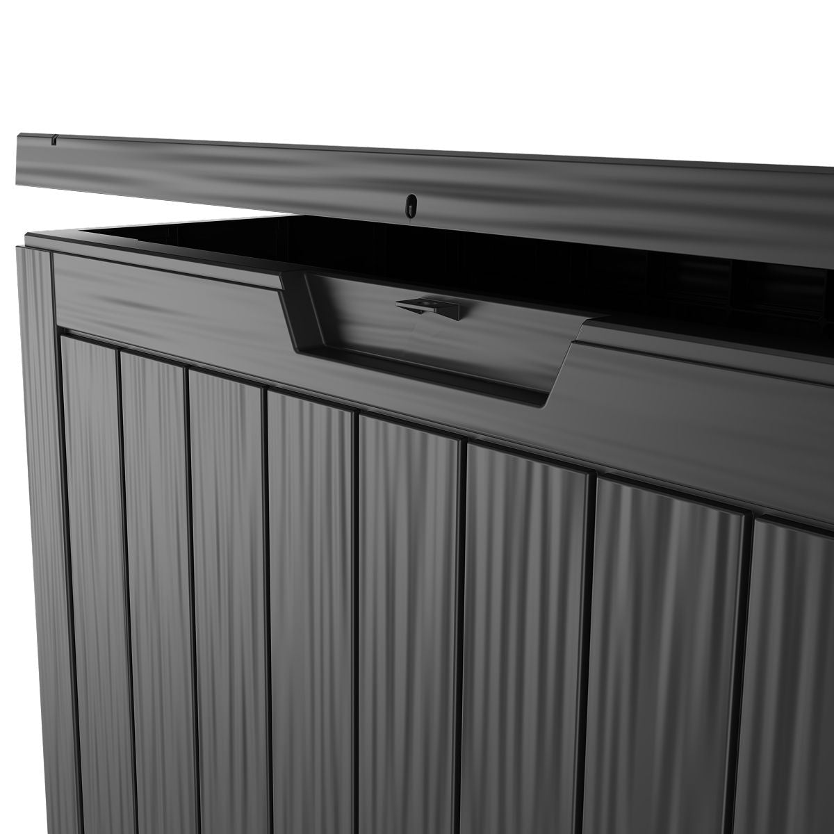 LifeGoods Boîte à coussins - XS - Plastique - 170L - Noir