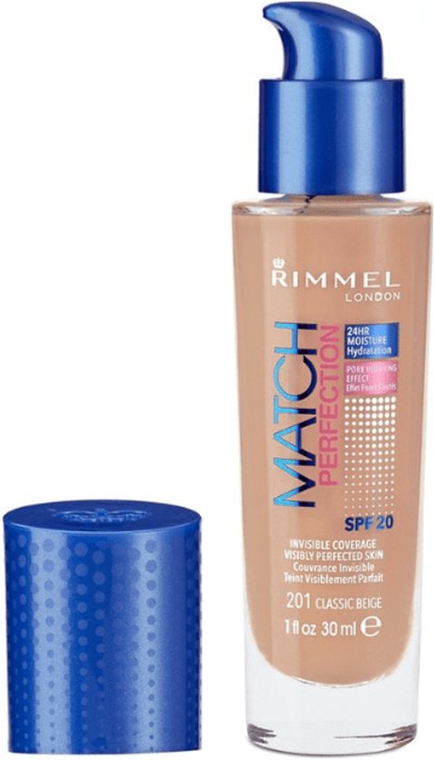 Fond de teint Rimmel Match Perfection - 101 Classic Ivory