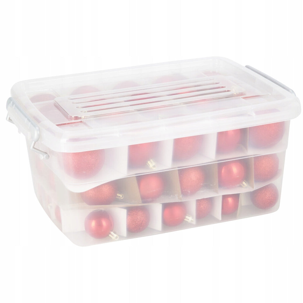 Lot de 70 boules de Noël rouges (4, 5, 6 cm)