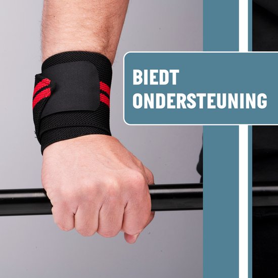 Supports de poignet Umbro - 2 pièces - Pour le fitness, le crossfit et la musculation - Rouge/Noir