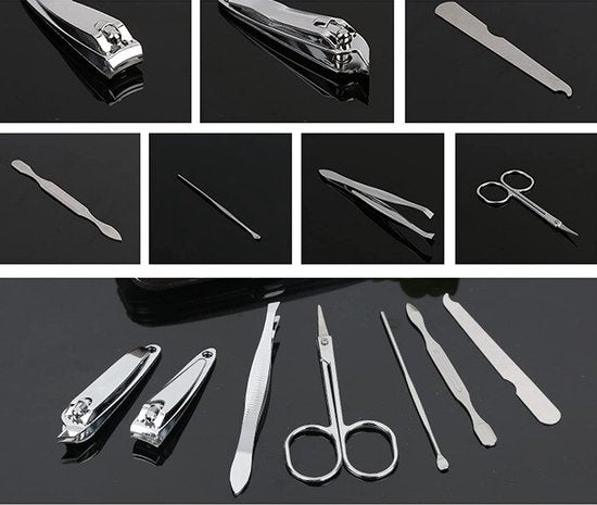 Set de manucure de luxe - Set de pédicure et de manucure - Avec étui