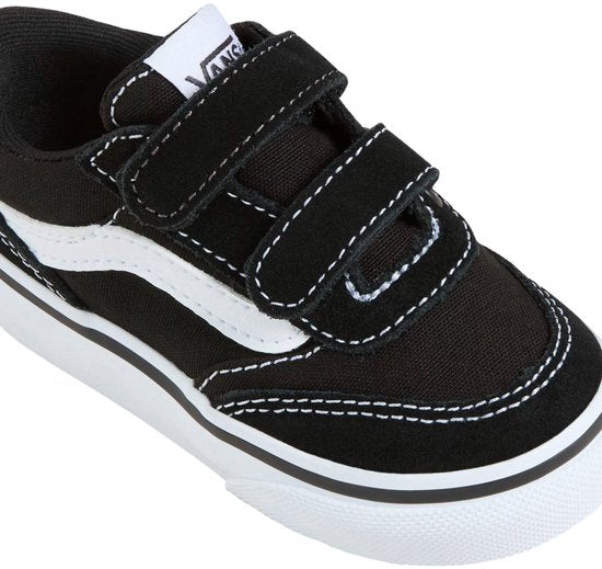 Baskets unisexes Vans Brooklyn LS V SUEDE/CANVAS NOIR/BLANC - NOIR/BLANC