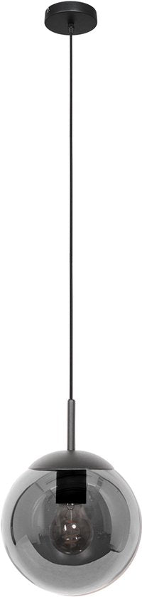 Steinhauer - lampe suspendue - Bollique - noir - verre métal - Ø 25cm - E27 - 3497ZW