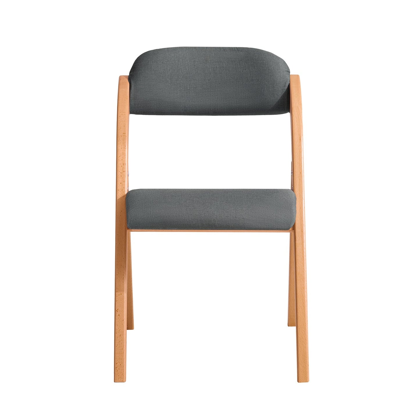 SoBuy Chaise pliante en bois avec assise rembourrée - 47x57x79 cm - Bois de hêtre