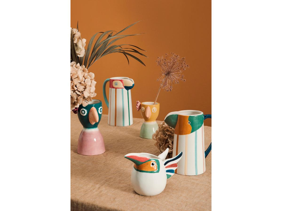 Vase « Toucan » de Bizzotto Wiki - Hauteur 23,5 cm - Multicolore