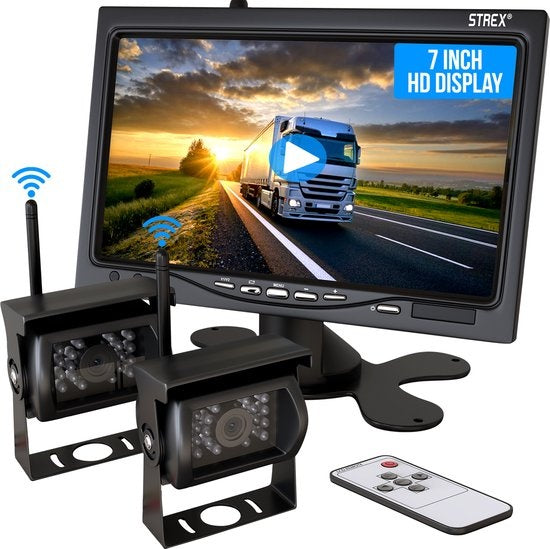 Strex Wireless Rear camera with 2 cameras - Night vision 18LED 15m