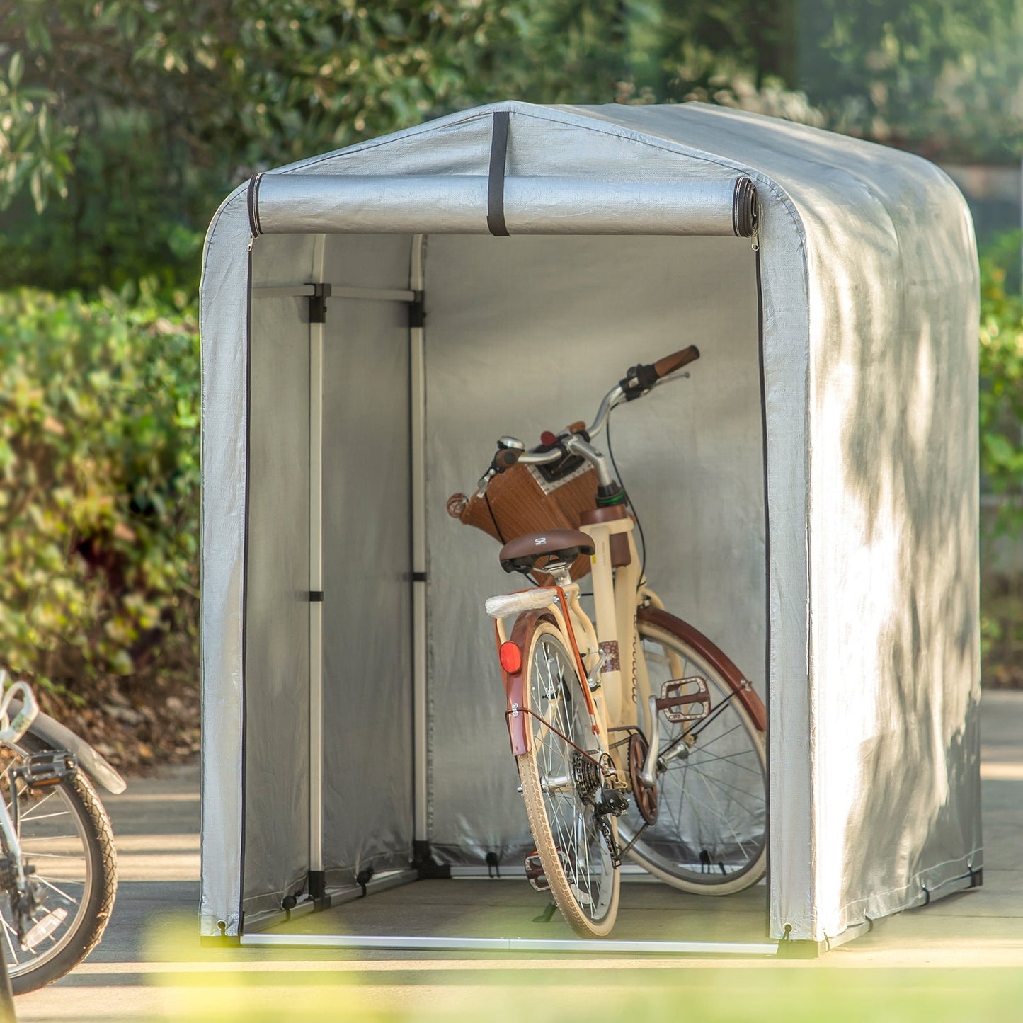 SoBuy Garage à vélos - 120 x 176 x 163 cm - Résistant aux intempéries