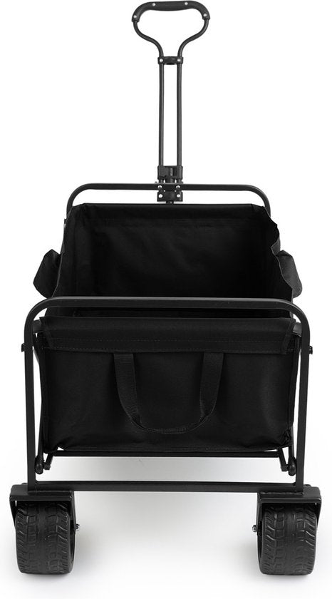 909 Chariot d'extérieur - Pliable - Capacité de charge maximale 80 KG - 100x57x99cm - Noir
