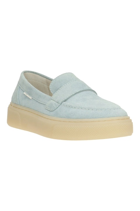 Bullboxer - Mocassins femme - Semelle amovible - Chaussant - Bleu pastel - Taille 40