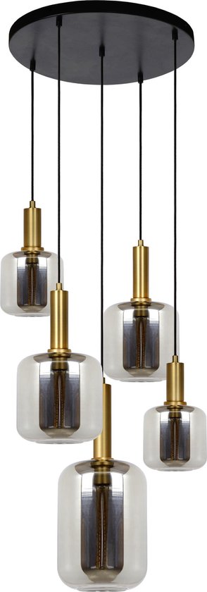 Lucide JOANET - Suspension - Ø 66 cm - 2xE27 - Fumé