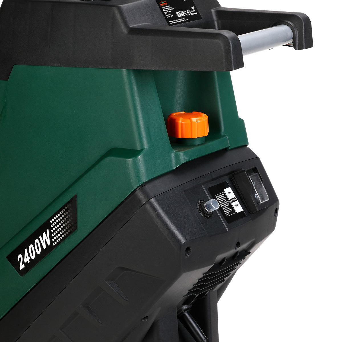 Broyeur électrique - Gardebruk - Broyeur de branches - avec bac de récupération 50L