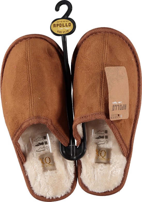 Pantoufles Apollo pour hommes - Marron - Taille 41/42