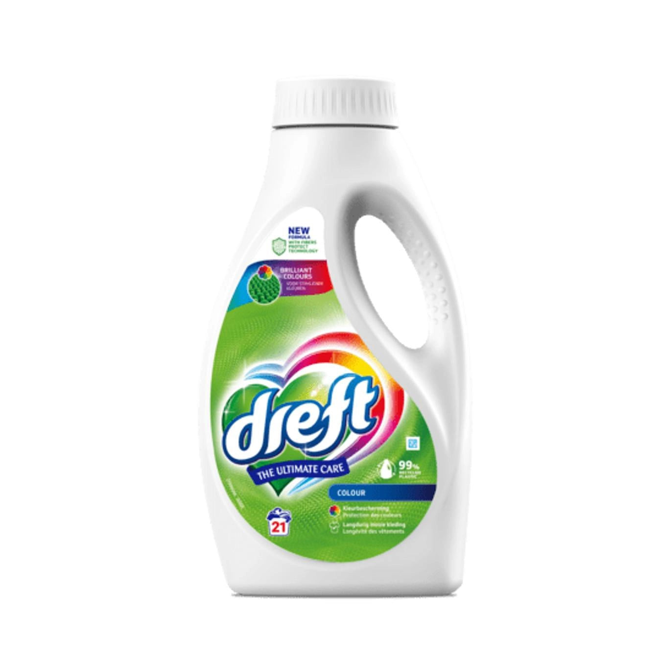 Dreft Détergent Liquide Couleur - 945 ml - 21 lavages - Pour le linge de couleur