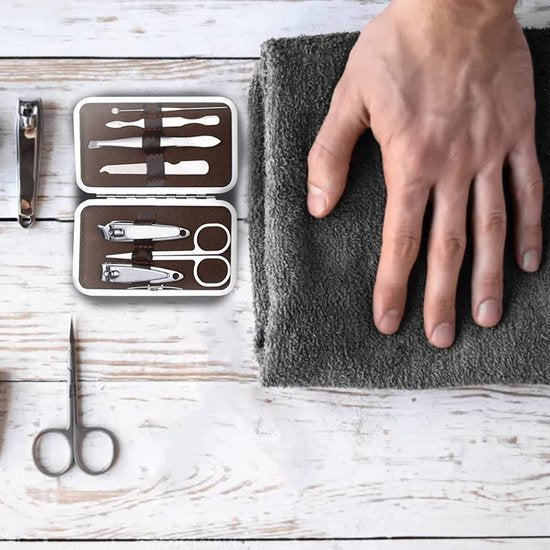Set de manucure de luxe - Set de pédicure et de manucure - Avec étui