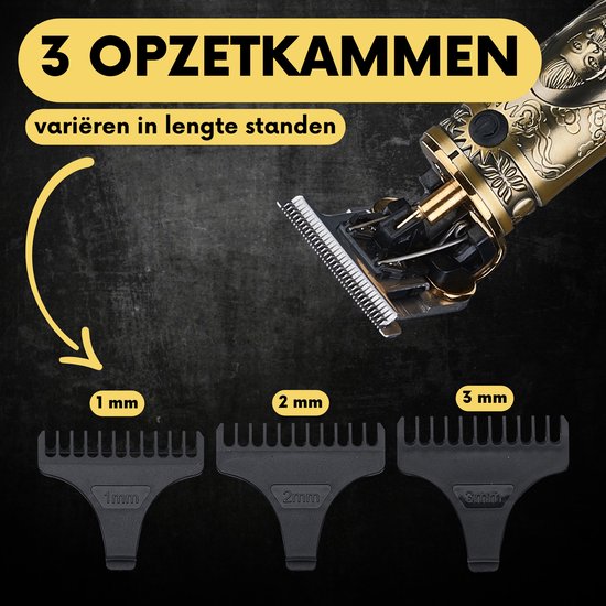 Tondeuse à cheveux professionnelle en T sans fil - Sansbeauté® Buddha Trimmer - Tondeuse à barbe - Tondeuse à cheveux pour hommes - Cheveux - Tondeuse à cheveux - Machine à cheveux pour coiffeurs - Tondeuses à cheveux - Barber Hair Clipper - Hairdresser's