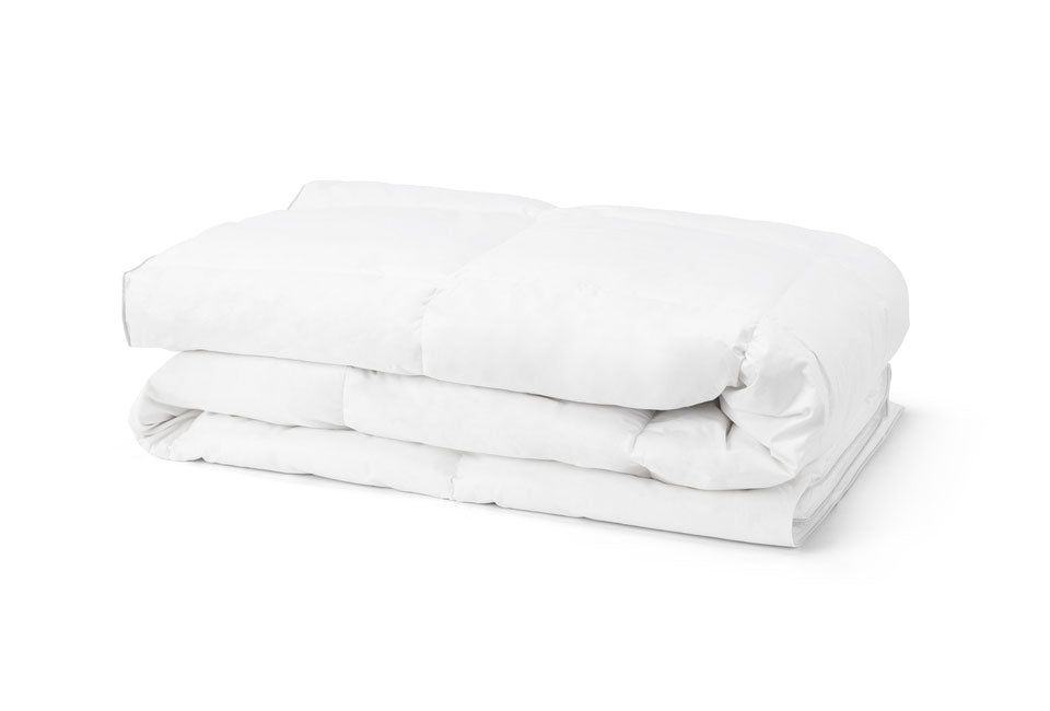 H&C - Couette en duvet de canard de luxe - 15% de duvet - Convient pour toute l'année - 140×220 cm - Blanc