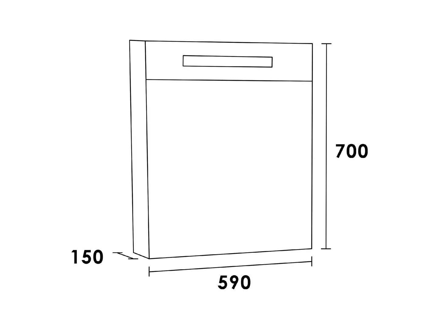 Brauer Double Face 60 Armoire de toilette - Noir brillant - 60 cm - gaucher