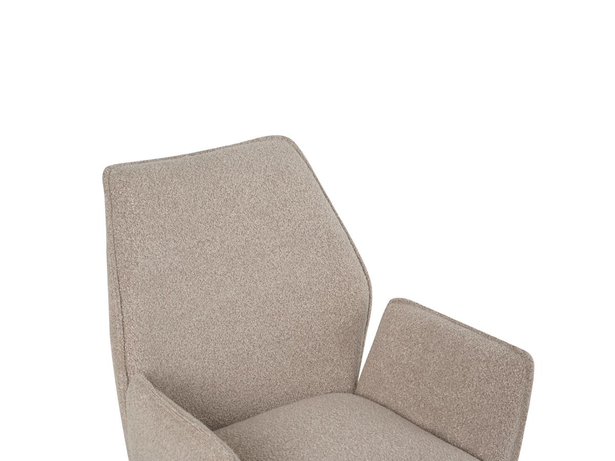 chaise de salle à manger multifurn Jill - pivotante - boucle taupe - ensemble de 2