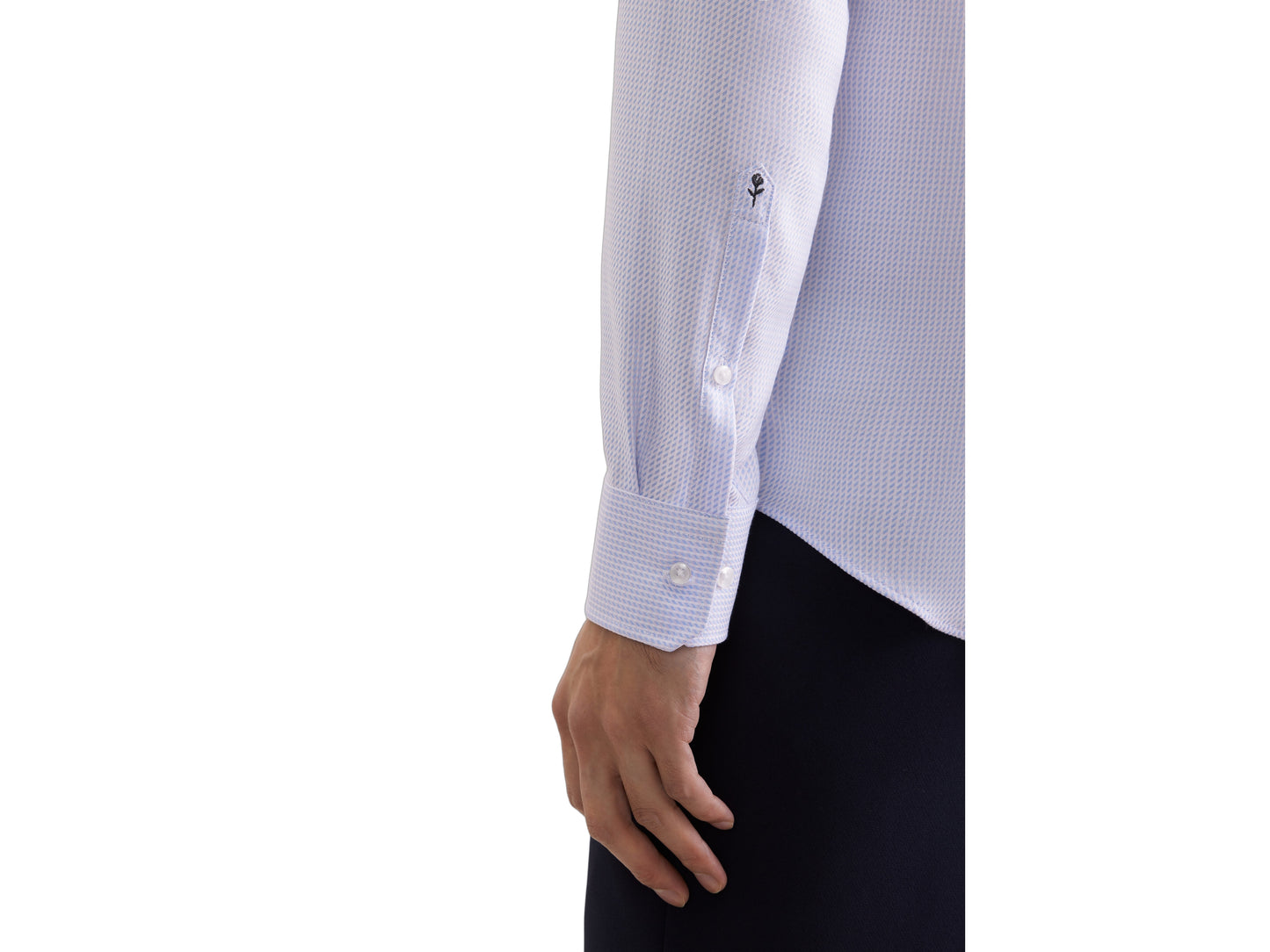 Seidensticker Spread Kent Shirt - Slim Fit - Rose - Longueur de manche normale - taille 42