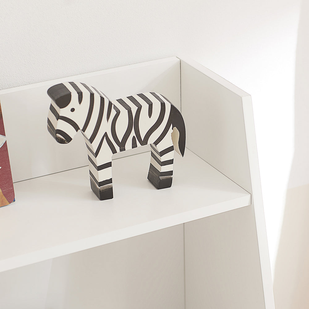SoBuy Bibliothèque - Blanc - Bois - 60x25x80cm