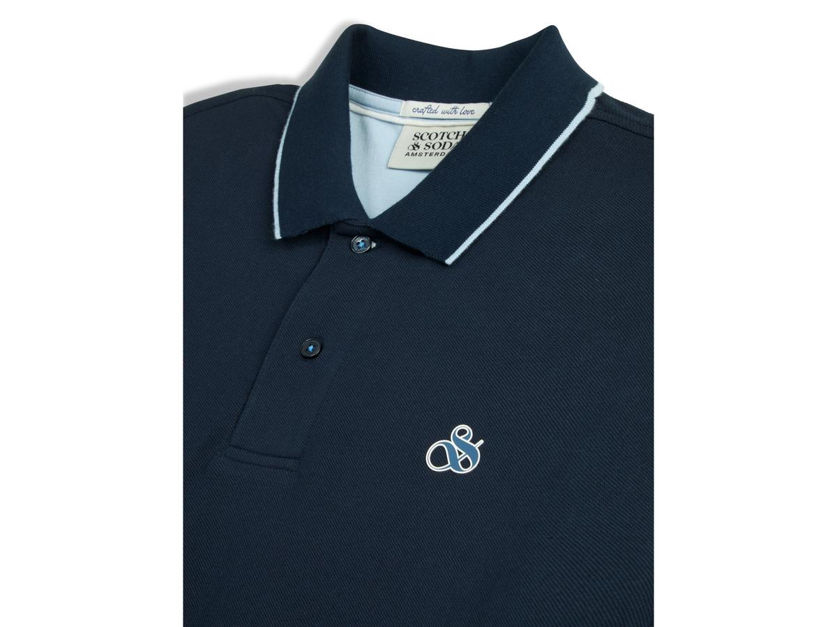 Polo à pointes Scotch & Soda Hommes XXL Glacier Ice 482 SSP26VMT-21156