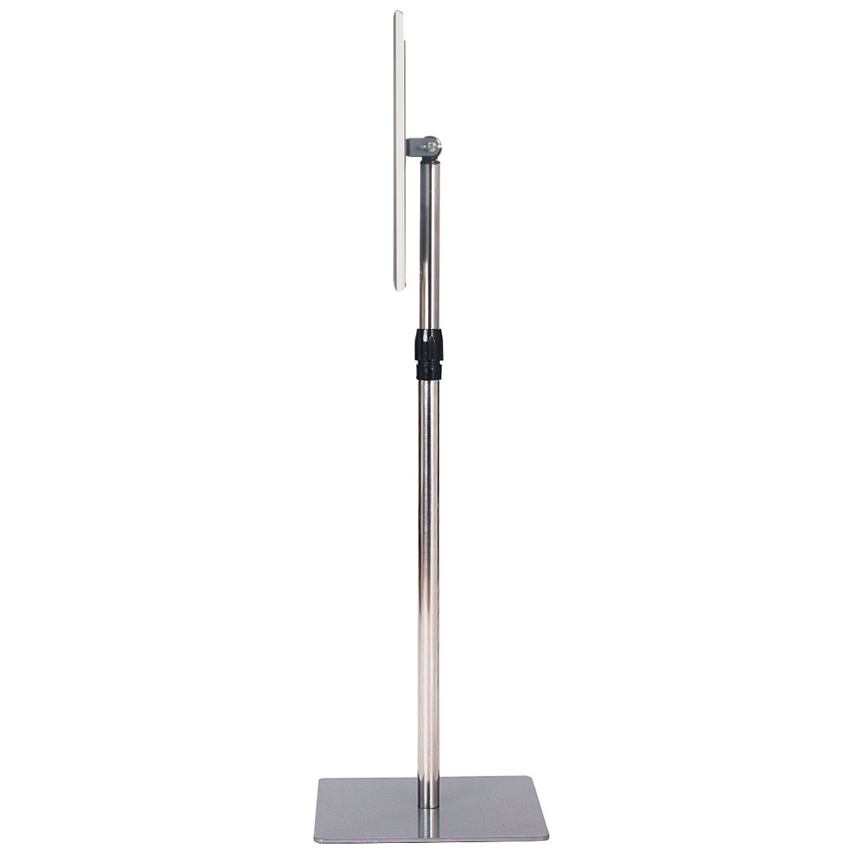 support d'information sur les côtes A4 - réglable 73,5-118 cm - argenté - set de 2 avec cadre pour poster