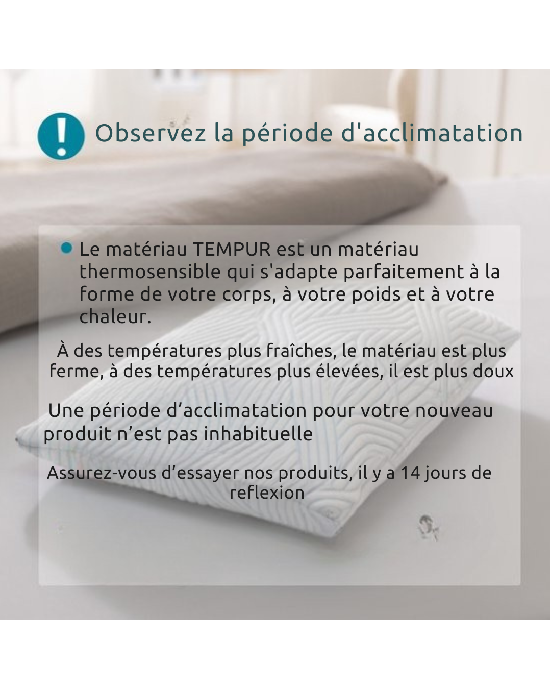 Oreiller Soft TEMPUR - 60 x 50 cm - Technologie SmartCool - Chambre à coucher & Repos - Réduction de la pression et refroidissement - Textile blanc